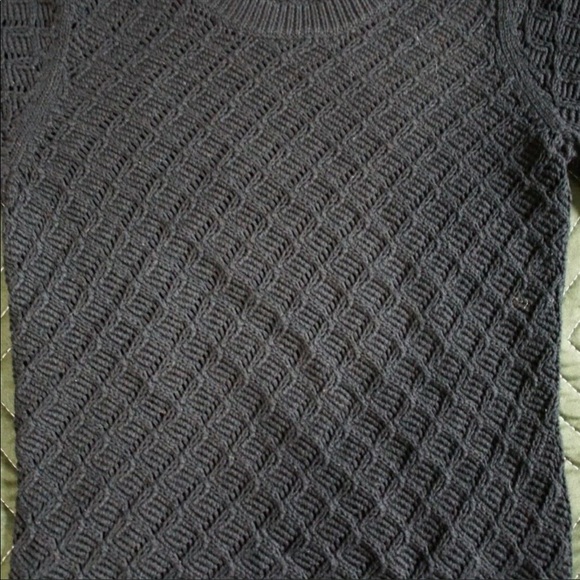 ❌SOLD❌ Banana Republic Cable Knit Woven Honeycomb Sweater - Picture 3 of 6